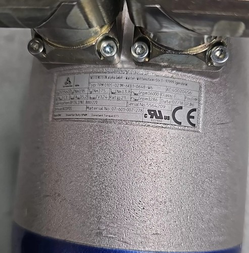 WITTENSTEIN TPM 010S-021M-6KB1-064B-W6 SERVO MOTOR - Picture 3 of 3