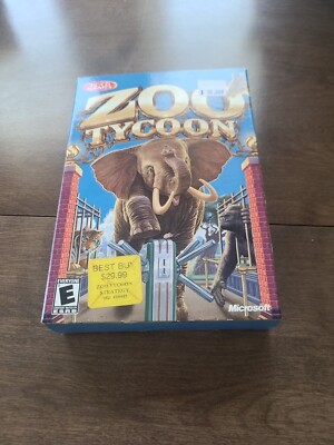 Nice Microsoft Zoo Tycoon CD Rom. PC