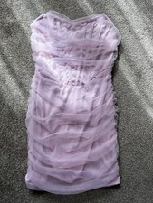 Pretty Little Thing Women Pink Dress size 6 Tulle Party Cocktail With Defects