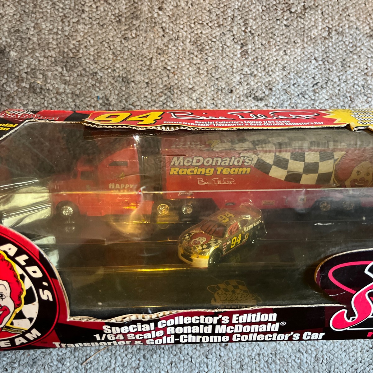 1998 Racing Champions Bill Elliot #94 McDonalds Transporter