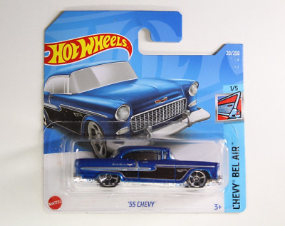 Hot Wheels '55 Chevy in blau und OVP - Chevy Bel Air 1/5 2022 - HCV05