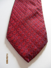 Jos A Bank Red Silk Neck Tie