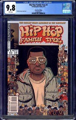 少年漫画 Kanye Hip Hop Family Tree #1 CGC 9.8 Fantagraphics 2015 Kanye West! RARE