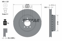 2X Textar 92141825 Bremsscheibe FüR Bmw