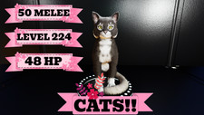 CAT 50 MELEE/48HP/LVL 224 [CLONES] 24HRS DELI...