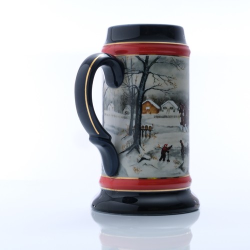 Mug, budweiser Holiday clydesdales mug, Artist Susan Sampson, 1990 Collector's C - Picture 8 of 13