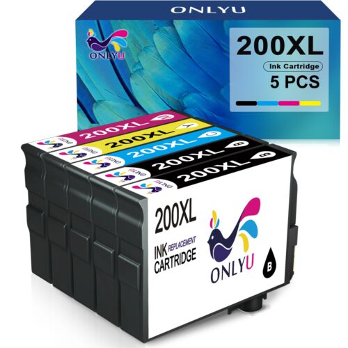 200XL Ink Cartridge compatible for Epson 200XL WF-2540 WF-2530 XP-200 XP-300 Lot - Foto 9 di 9