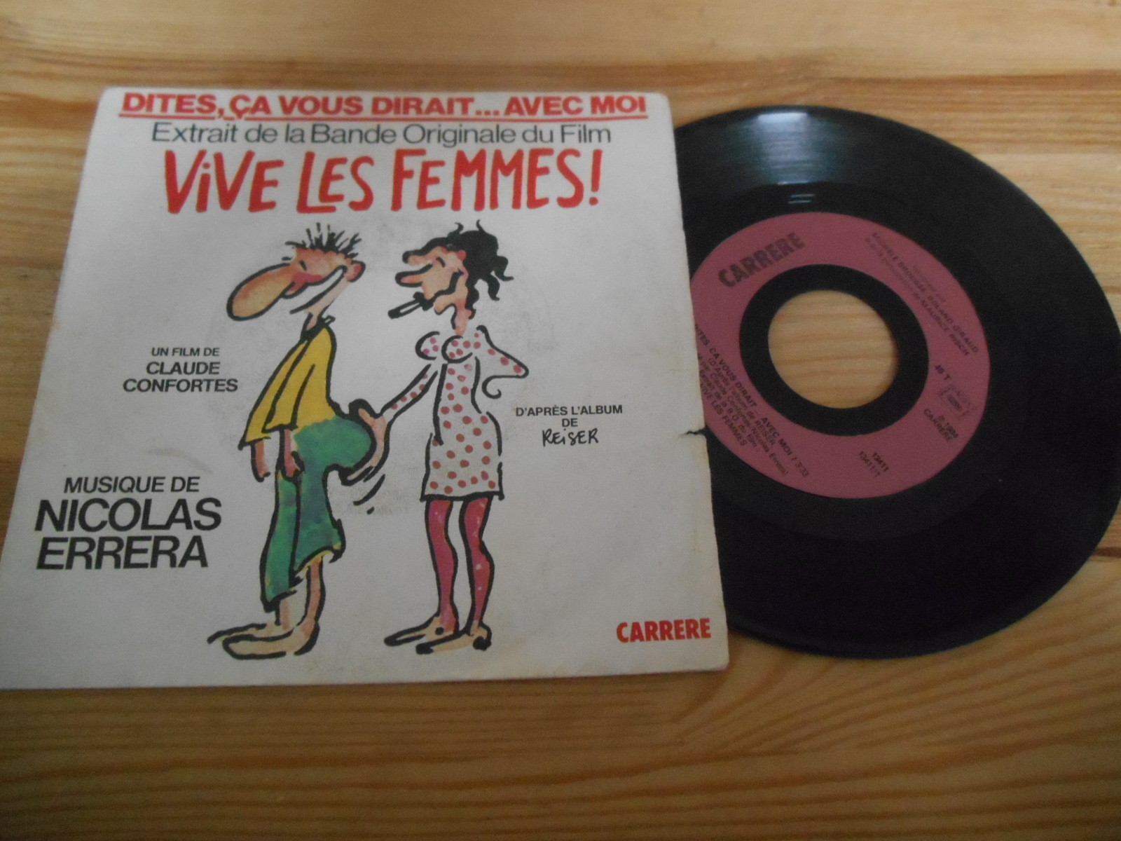 7" OST Nicolas Errera - Claude Confortes : Vive Les Femmes CARRERE
