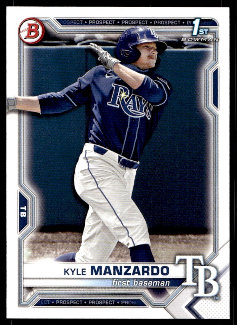 2021 Bowman Draft Kyle Manzardo G137 Tampa Bay Rays #BD-191