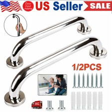 1/2x Grab Bar Bathroom Stainless Steel Safety Handicap Shower Tub Handle Support