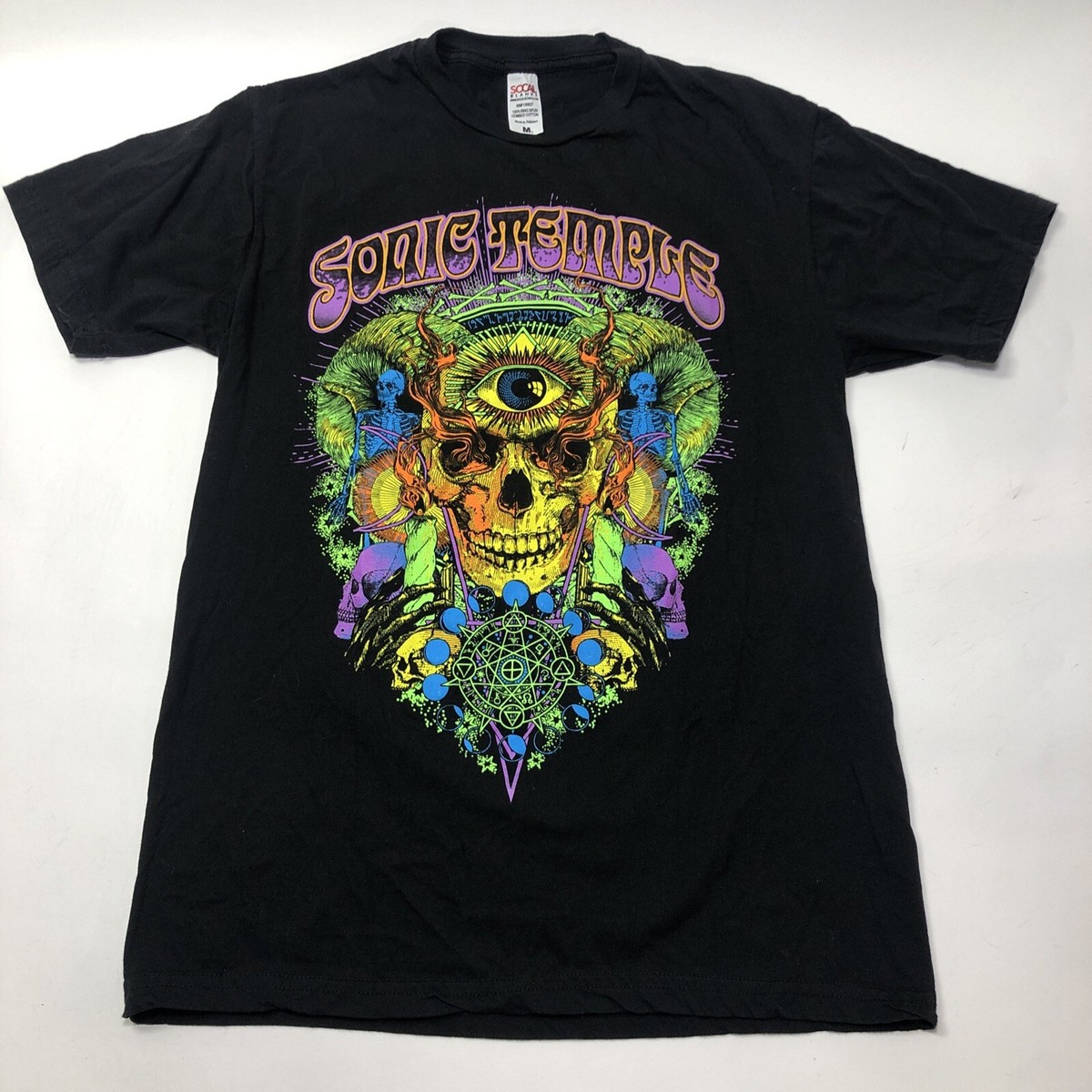 Sonic Temple Festival 2023 Limited Merch Dbl Sided Bands On Back