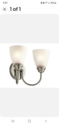 Kichler Lighting 45638NI Jolie Bathroom Light Brushed Nickel for  