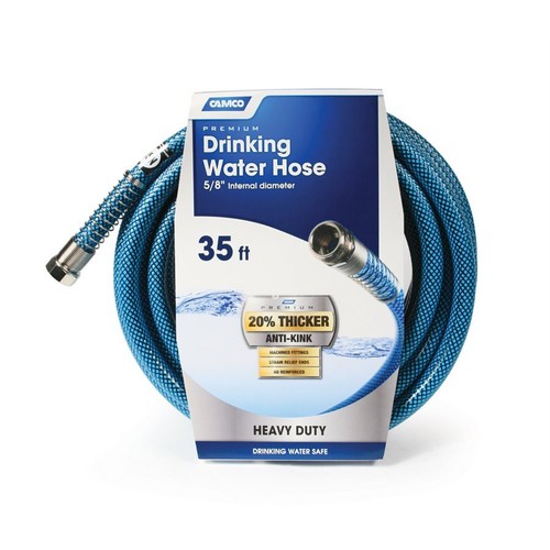 Camco 22843 TastePURE 35' Premium Drinking Water Hose - 5 / 8"ID
