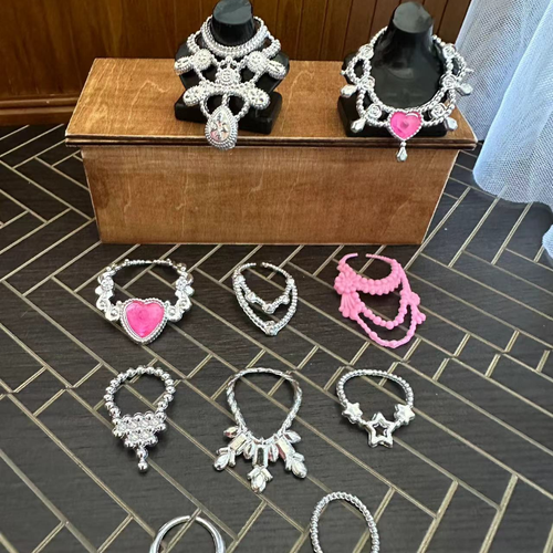10PCS Multi-style Fashion Necklace For 11.5" 1/6 Doll Decoration Chain Accessory - Picture 5 of 11