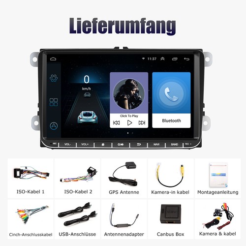 Android 14 Carplay Autoradio GPS NAVI RDS Für VW GOLF 5 6 Touran Tiguan Polo EOS - Bild 15 von 16