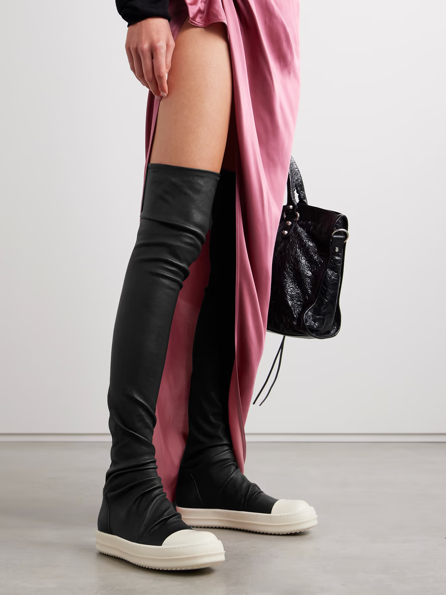 Rick Owens Size 6 Black Porterville Knee High Stocking Rick Owens Size 6 Black Porterville Knee High Stocking