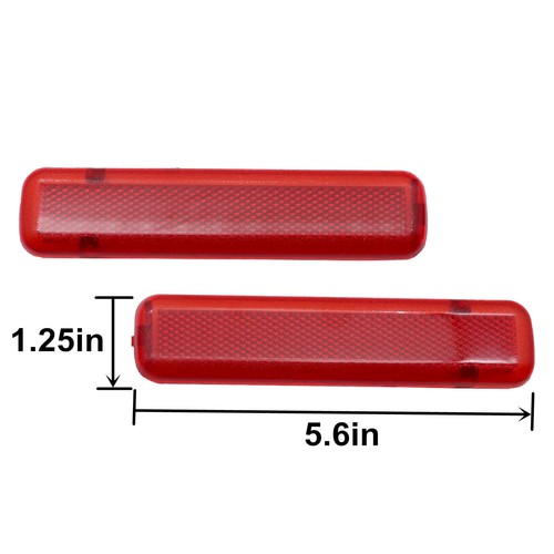 Crew Cab Pickup 03-07 L& R Rear Inside Door Trim Reflector Fits Silverado Sierra - Picture 2 of 6