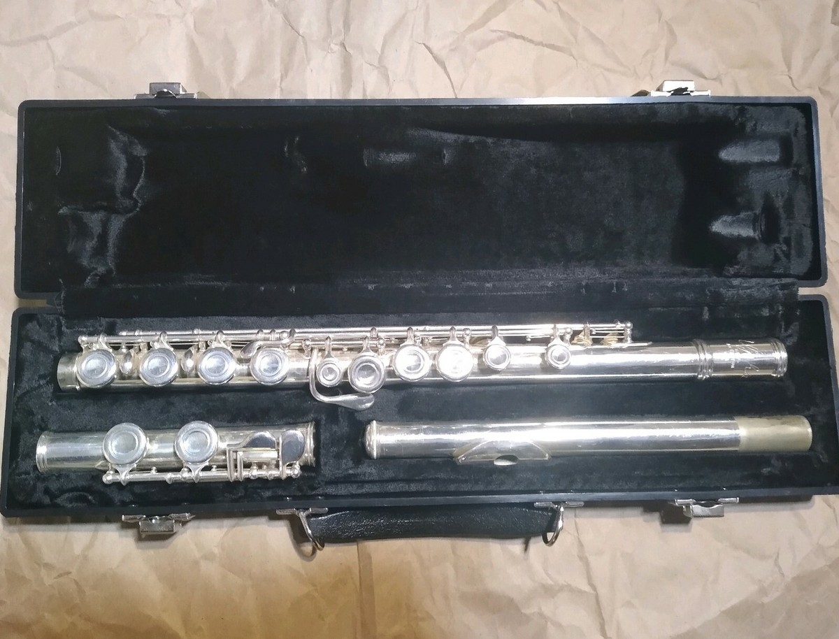 Emerson Alpha Model Concert Flute, USA, with Case, Very Good