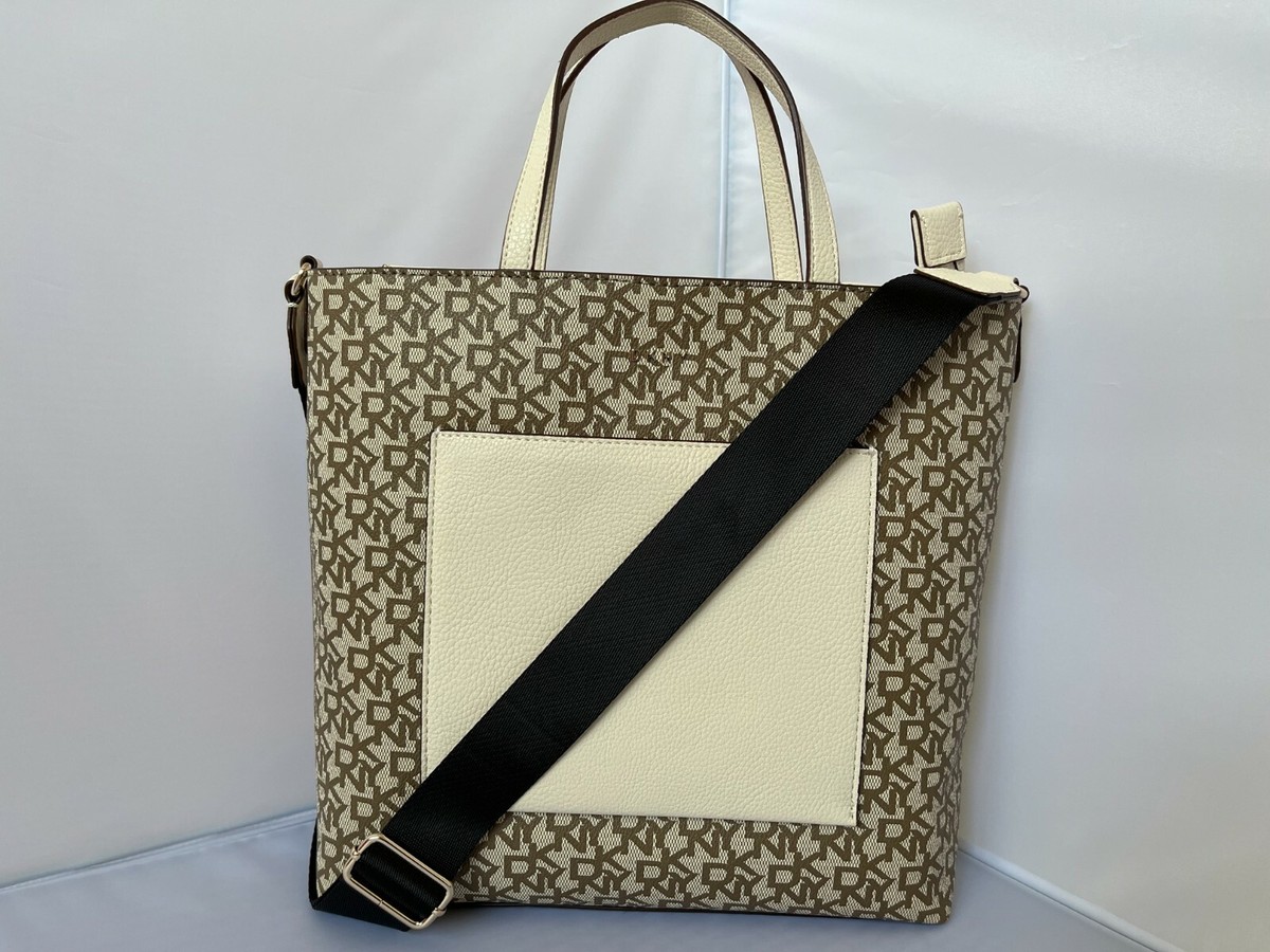 DKNY Crawson DKNY Signature Beige/Brown/Cream Crossbody  display picture 1