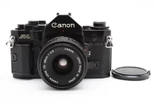 Canon A-1 Film Camera NFD New FD 28mm f2.8 Lens [Excellent++++] From JAPAN #2681