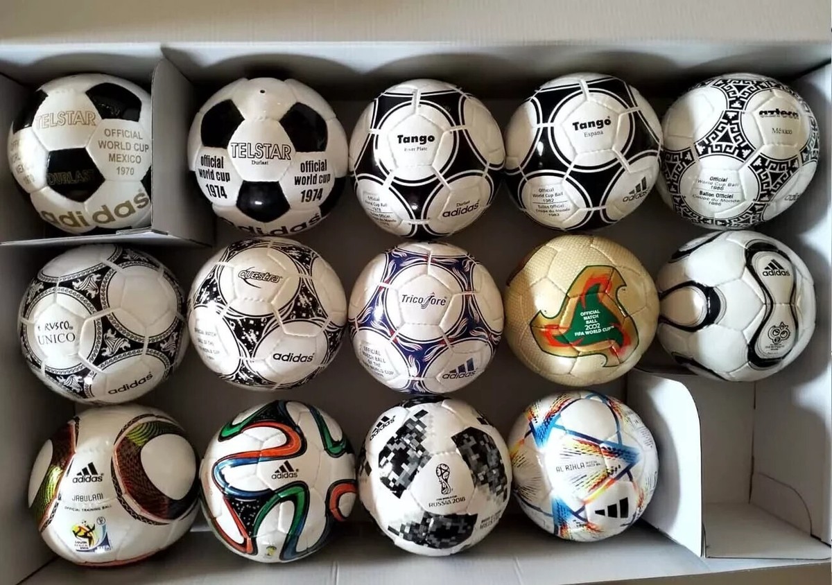 FIFA World Cup mini ball collection Adidas historical set 1970