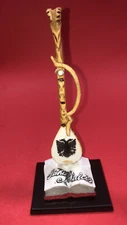 NEW ALBANIA HANDCRAFT MINIATURE LAHUTA-MUSICAL INSTRUMENT-DECORATIVE-18 cm