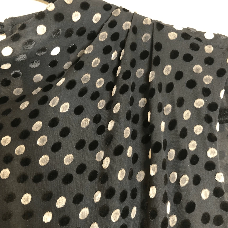 Mono Rebecca Taylor de seda y terciopelo a lunares talla 2 Foto 4 de 4