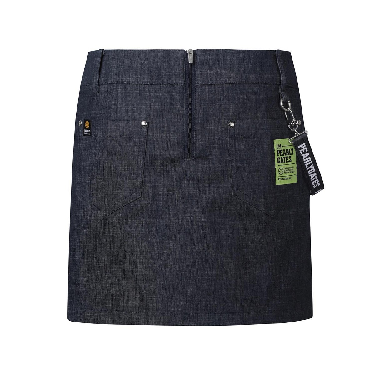 【PEARLY GATES】 Back Smile Print Inverted Culotte Skirt Genuine PEARLY GATES GOLF Womens Smile Lettering Culotte