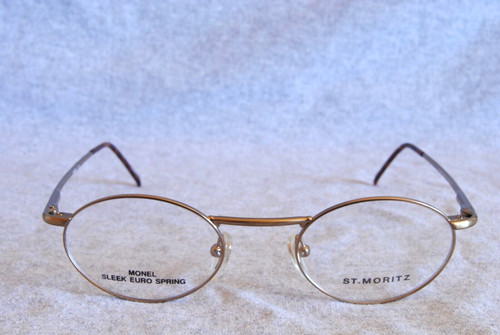 st moritz eyeglass frames calba antique gold 47-20-145