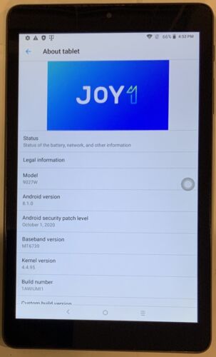 TESTED USED B-STOCK T-Mobile ALCATEL 3T, 9027W 16GB Wi-Fi + 4G LTE 8" TABLET - Picture 2 of 5