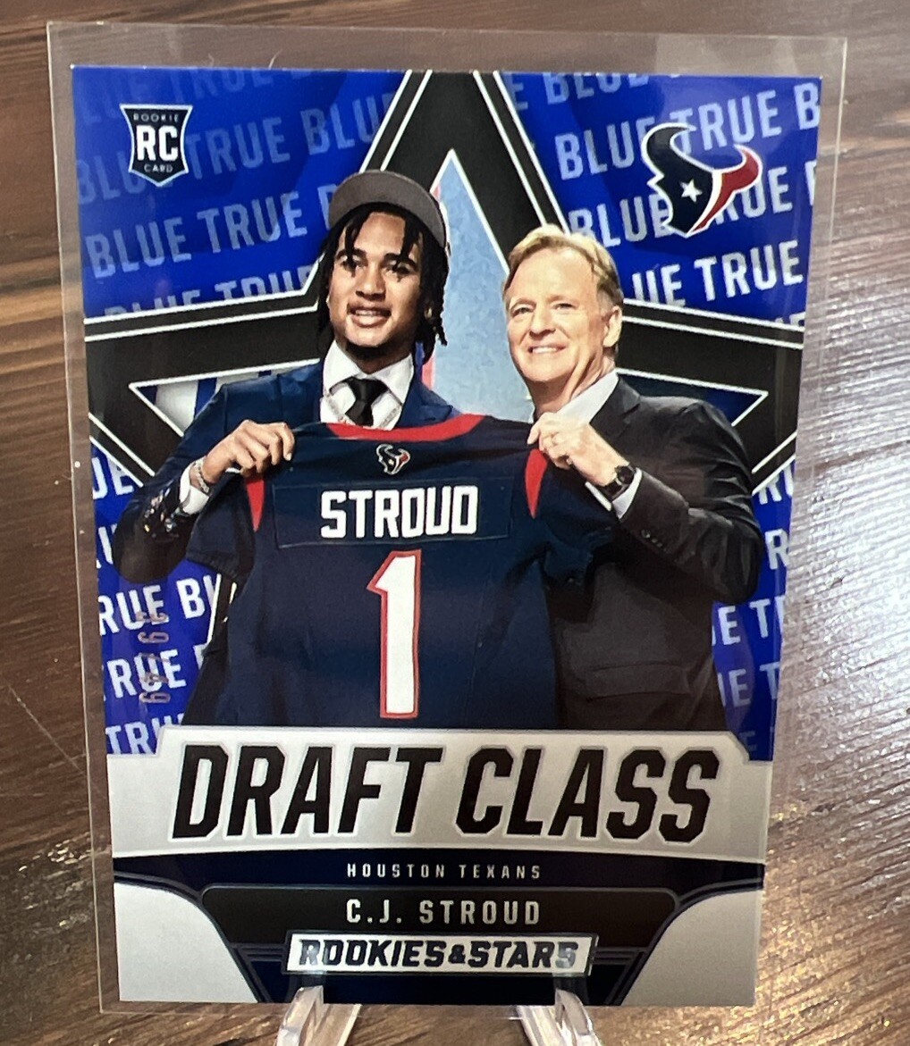 2023 Rookies & Stars CJ Stroud Draft Class True Blue #39/49 RC SSP Texans