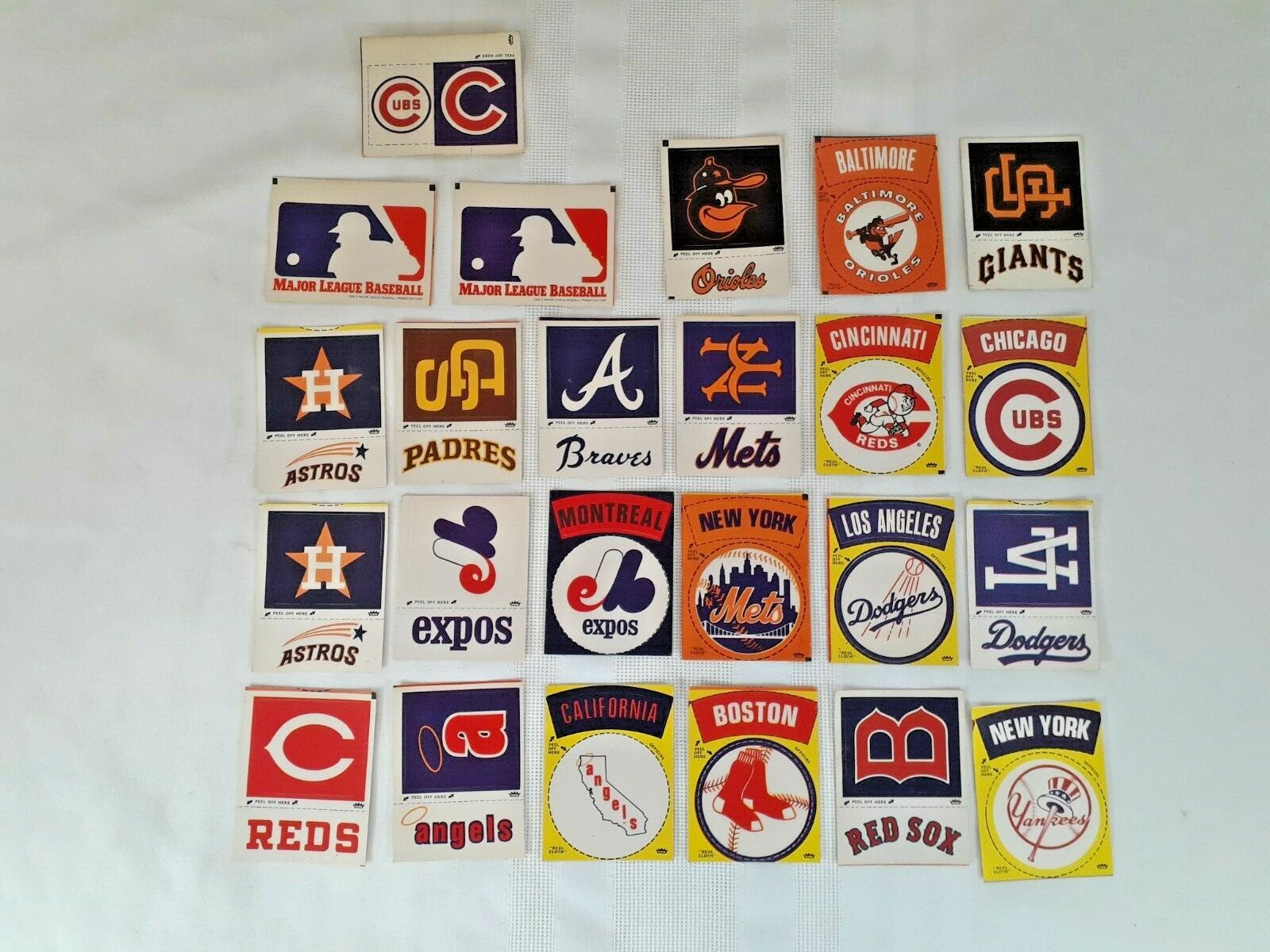 196872 Fleer Baseball Team Logo Stickers Lot 24 STICKERS eBay