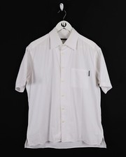 90s Vintage Valentino Short Sleeve Plain Shirt with Logo M White