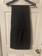 Vintage 50s/60s Drop Loop Striped Wool Trousers, Size 36x32