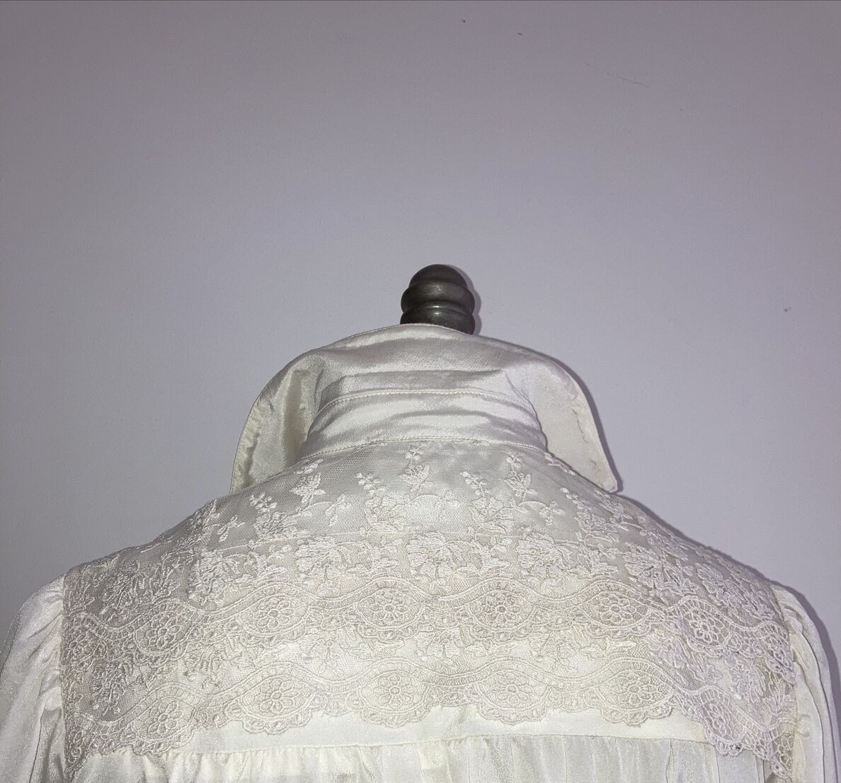 Annie Gough at Gemini Vintage 1970s Cream Blouse & Skirt Set 3