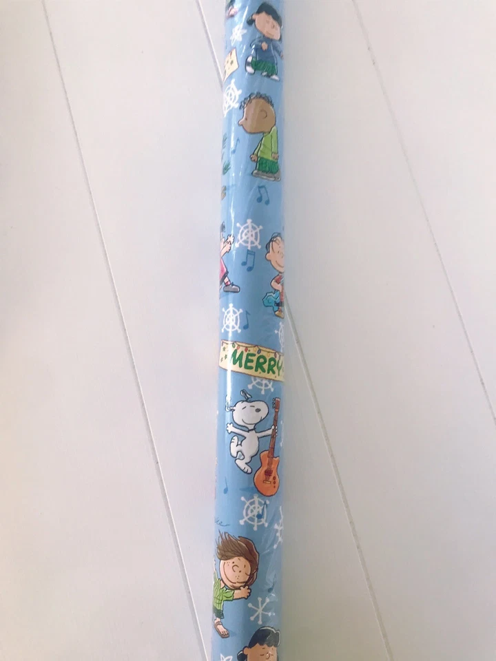 Peanuts & Disney 4 Rolls Christmas Wrapping Paper Total of 215 sq ft NEW - Image 3 of 4