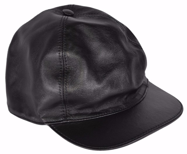 gucci leather baseball cap