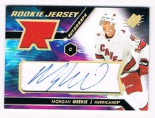2020-21 SPx Rookie Jersey Autograph Gold Spectrum #MG Morgan Geekie 25/49 !!