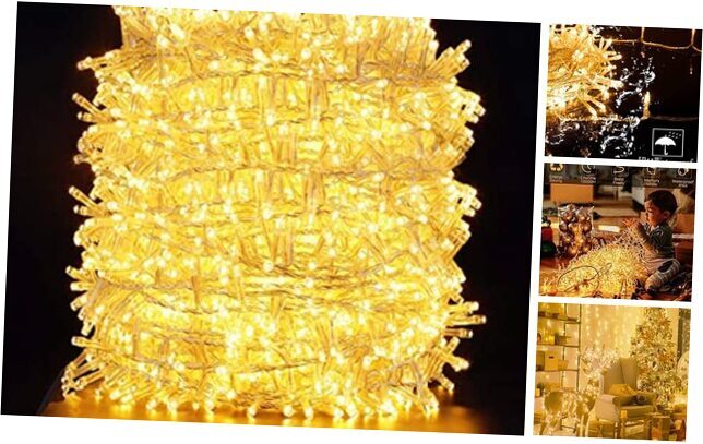 Christmas Lights String Indoor Outdoor,  328ft 1000 LEDs Extra 328FT 1000LEDs