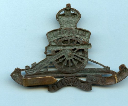 Erster Weltkrieg Offiziere Servicekleid königliche Artillerie Kappe Abzeichen - Bild 2 von 2
