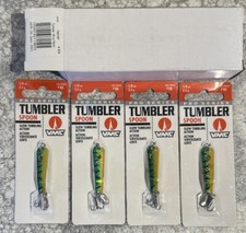 4 Packs VMC Pro Series Tumbler Spoon Ice Fishing 1/8 OZ Perch