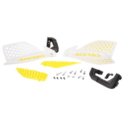 Acerbis Handschützer X-Ultimate Weiß/Gelb, Inkl. Anbaukit