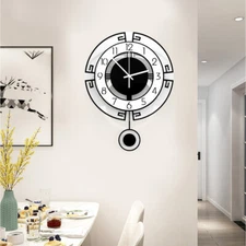 Large Swing Wall Clock Modern Nordic Living Room Silent Pendulum Wall Clock