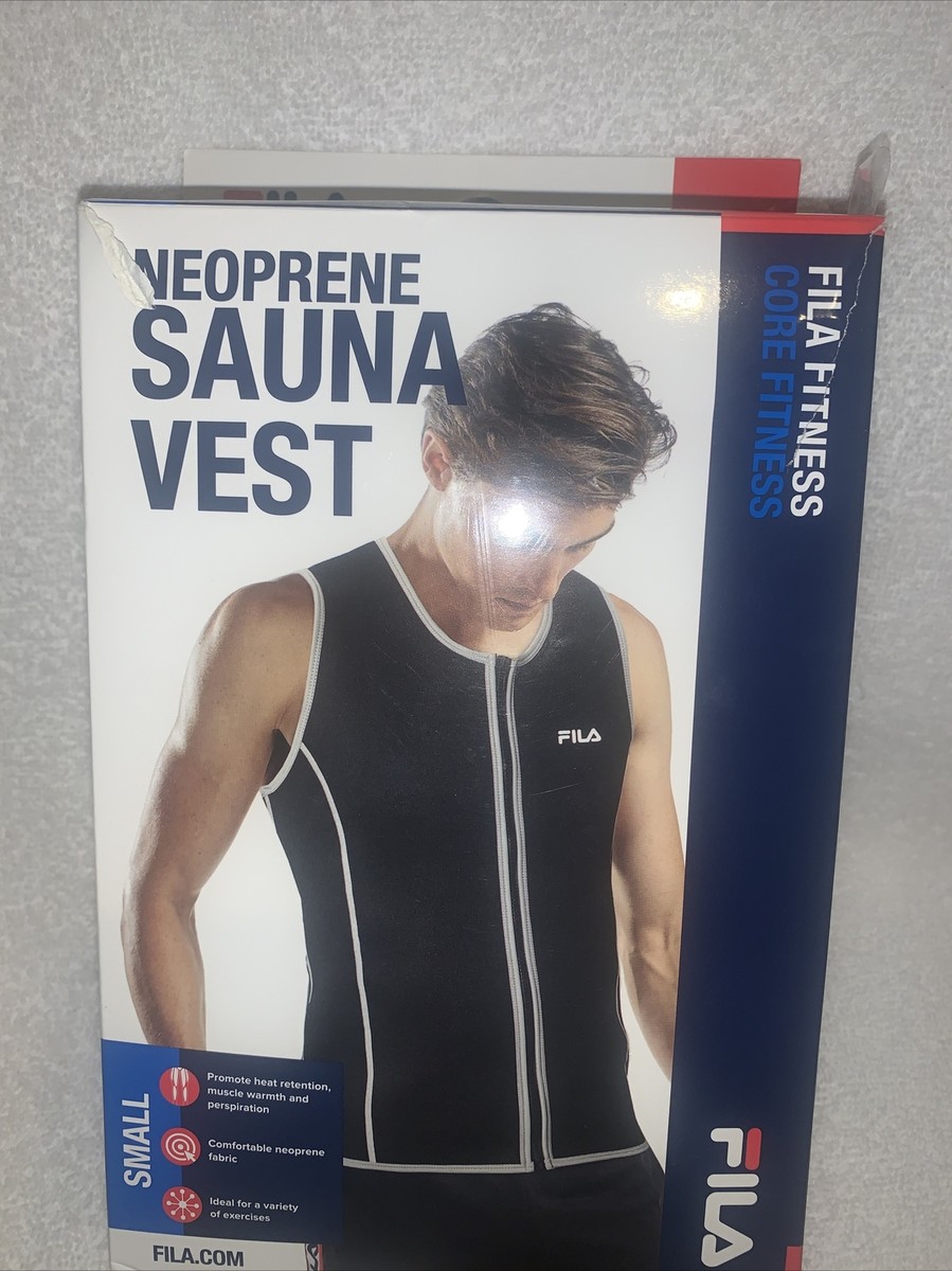Fila Accessories Men's Neoprene Sauna Zipper Vest Size Small