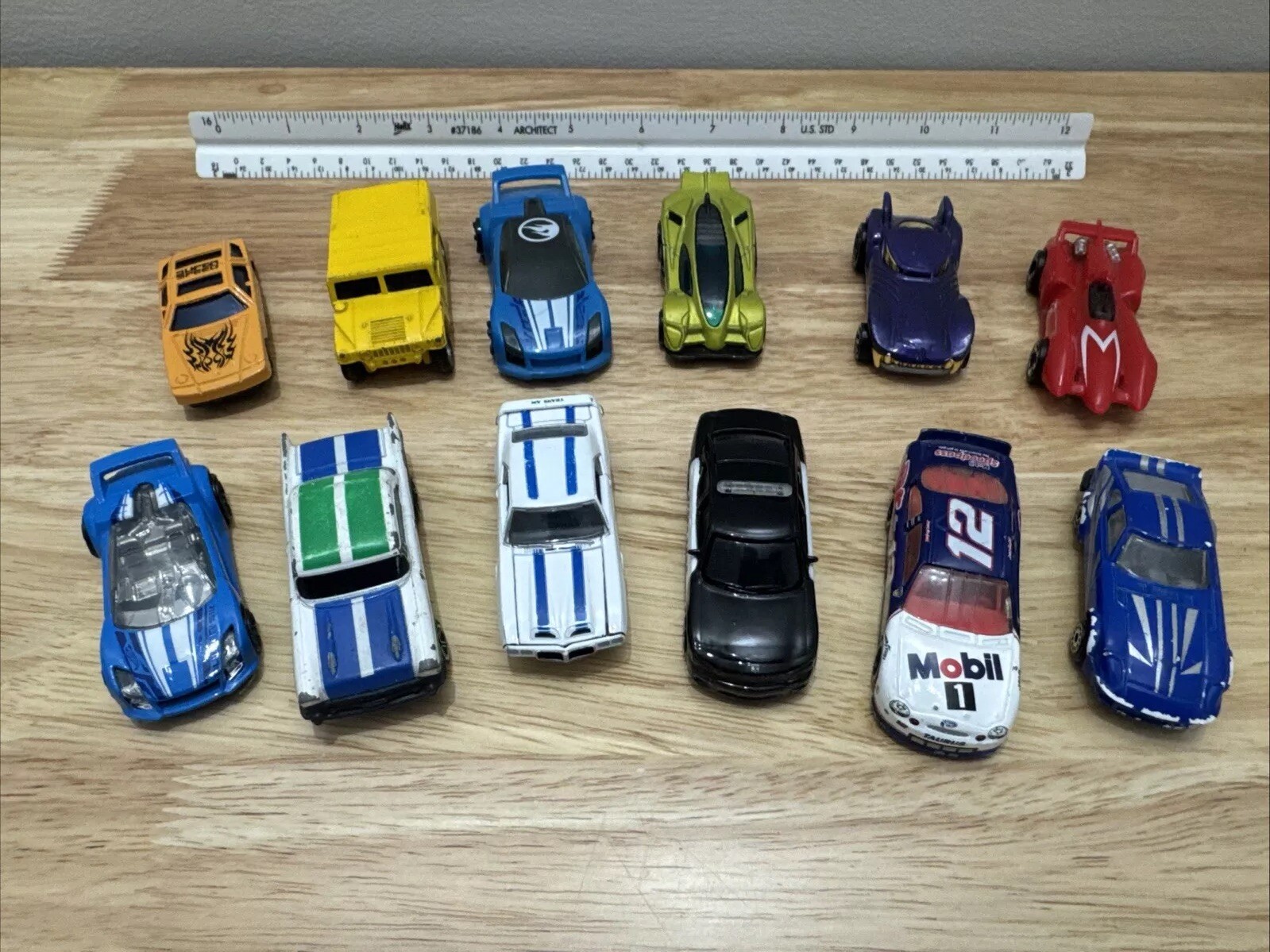 Toy Cars Lot Hot Wheels Maisto Matchbox Mattel 12 Unique Vehicles