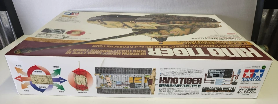 Tamiya RC German King Tiger Heavy Tank #56007 1/16 w/ DMD Controller T01 - Image 4 of 4