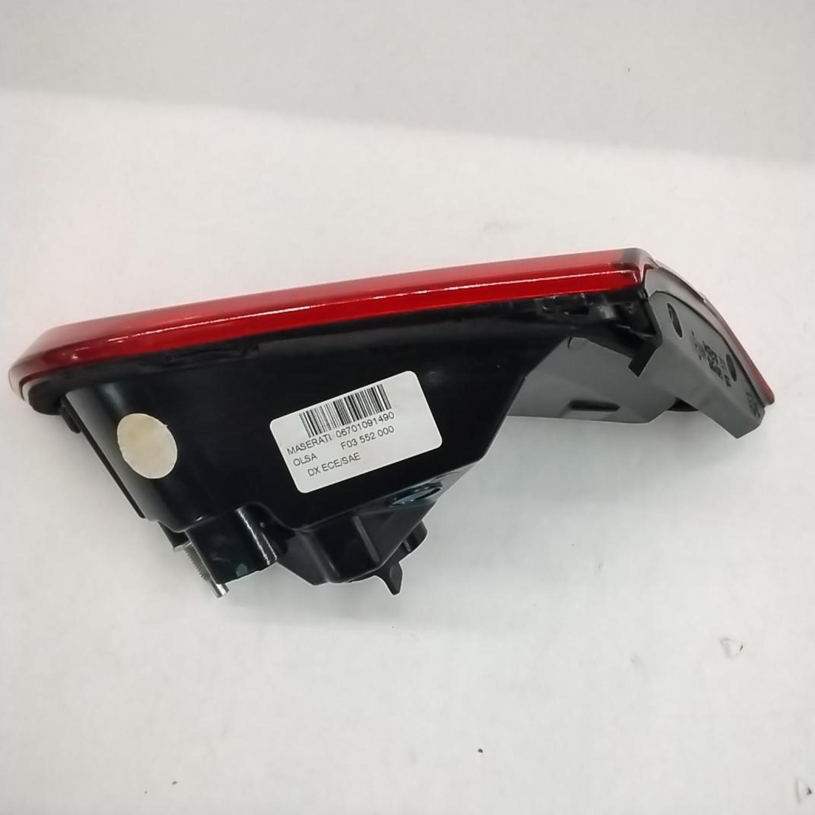 2019 MASERATI GHIBLI RIGHT PASSENGER TAILLIGHT TRUNK MOUNTED ID#06700046630 OEM