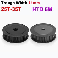 HTD 5M Timing Belt Pulley AF-Type 35T Hard Oxidation For 11mm Wide Timing Belt