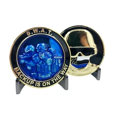 A-007 SWAT OPERATOR police challenge coin Thin Blue Line NYPD LAPD CHICAGO FBI C