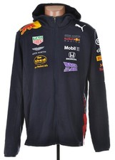 RED BULL FORMULA 1 F1 ONE RACING HOODED JACKET SIZE L VERSTAPPEN ERA